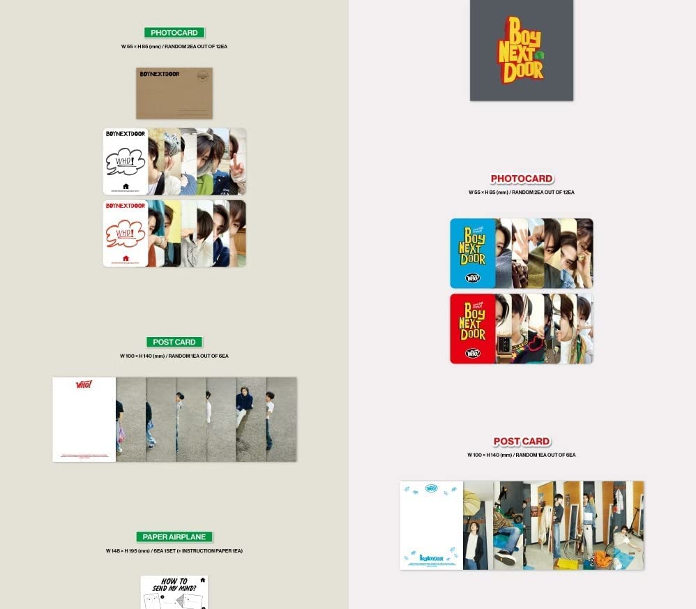 Miniatura 4 de BOYNEXTDOOR WHO! 1st Single Album Poster on pack+Photobook+Photocard+Postcard+Tracking Sealed Crunch Version