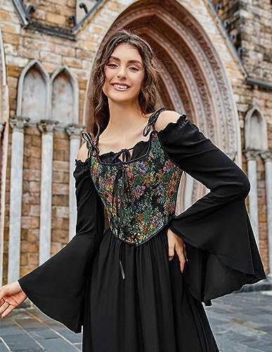 Image of Scarlet Darkness Women Renaissance Corset Pirate Bustier Top Bodice Bodyshaper