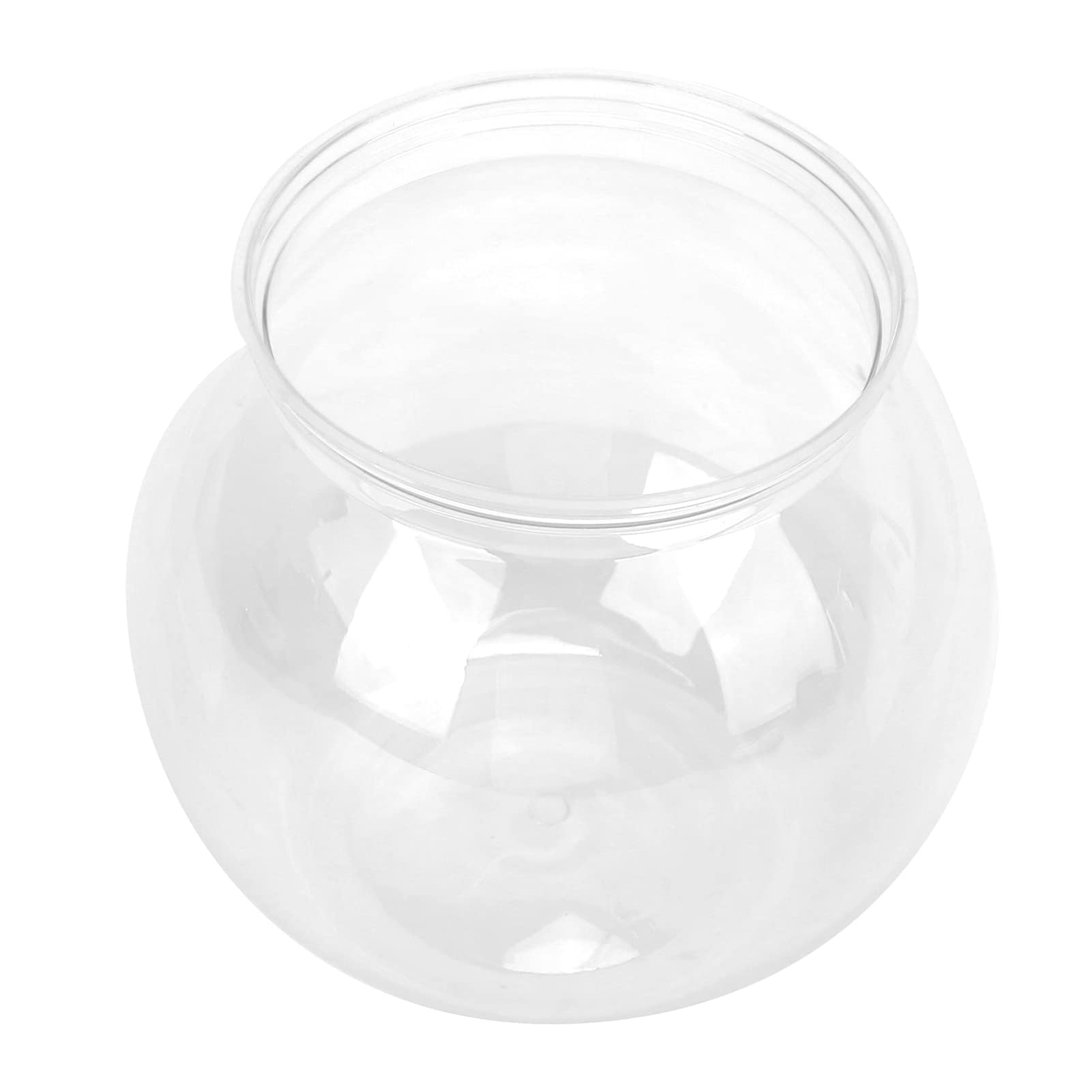Goldfischglas, Transparentes Fischglas aus Kunststoff, Mini-Aquarium für Betta-Fische, Goldfische, Klar, Hydroponische Pflanzenschale, Anker, Hocking, Klassisches Fischglas Im (L)