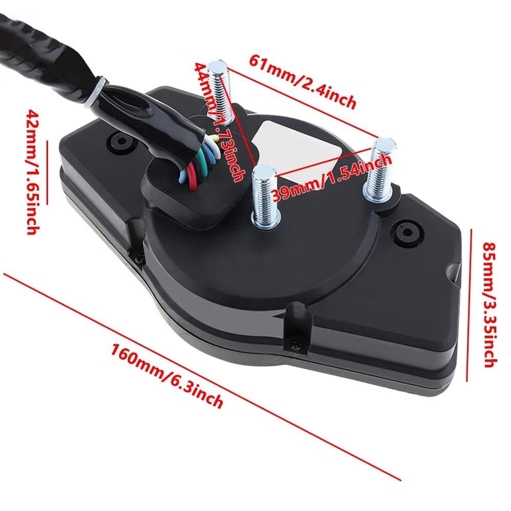 LCD Digitale Moto Tachimetro Contachilometri 11000rpm Cruscotto Misuratore Universale Per Harley Per Touring Per Road King AJOHBM