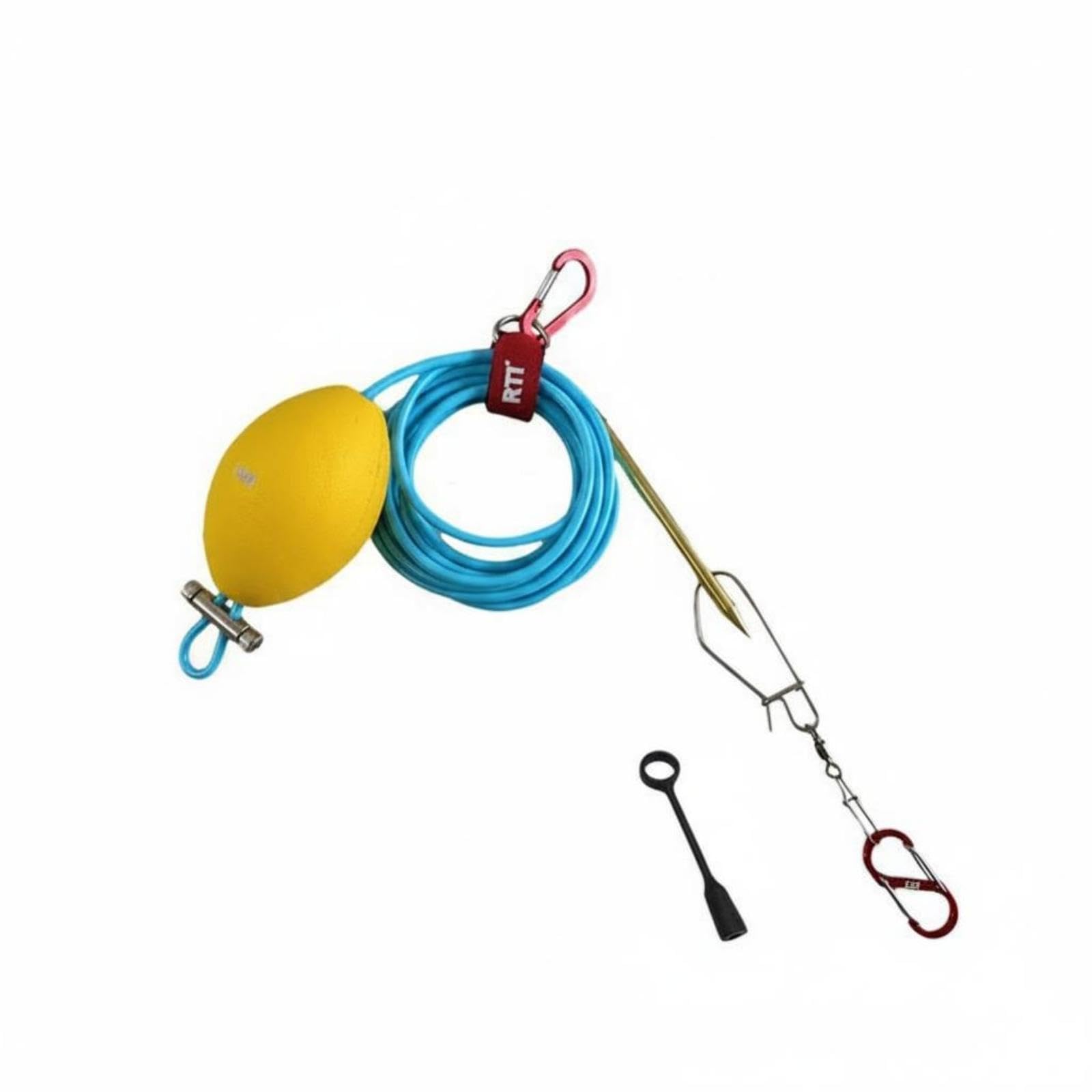 CALANDIS Fish Lock Snap Stringer Portable Live Fish Stringer Easy to Carry Angling Gear 5M Blue Fiber Rope-picture-30