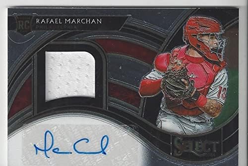 Rafael Marchan Autographed & Serial Numbered #108/299 Select Rookie Card Autograph Single Relic Game Used Jersey Memorabilia Collectible Baseball Card - 2021 Panini Select Baseball Card #RJA-RA (Phillies) Free Shipping