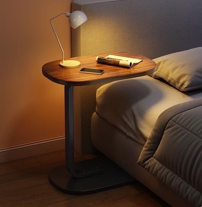 Image of Homeland Design your Heritage Portable Laptop Table, Light Weight, Modern, Attachable to Bed and Sofa, Side Table, Night Stand, Small Coffee Table (101-HJ-HTM)