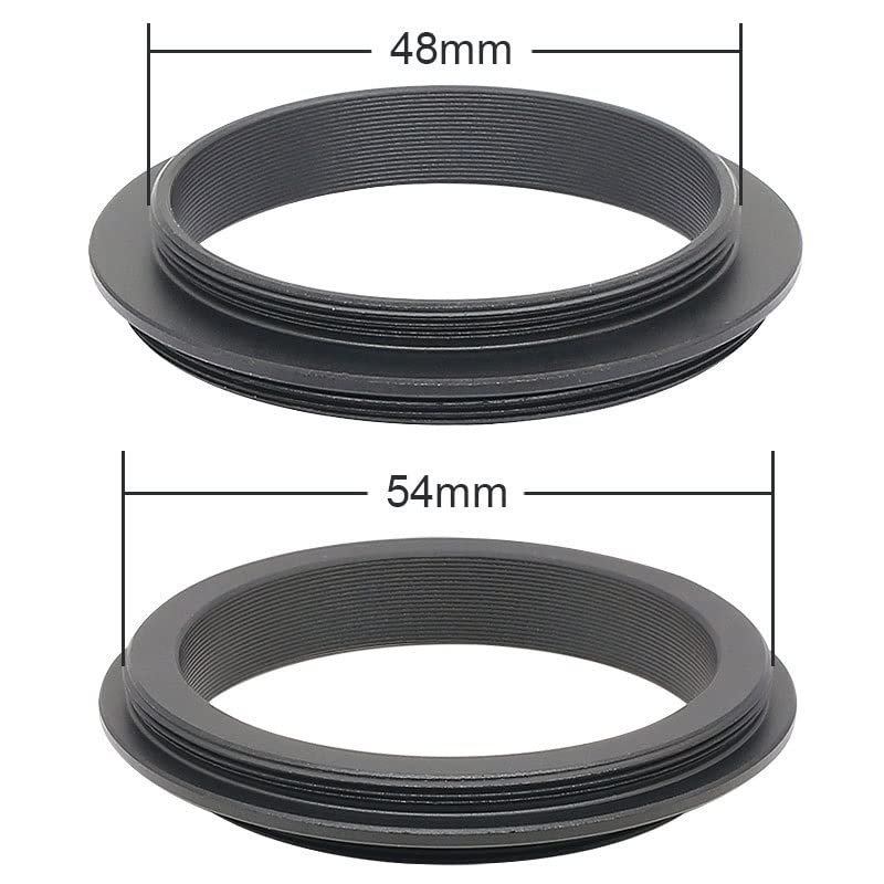 Adaptador M54 a M48 macho para rosca de telescopio astronómico 2