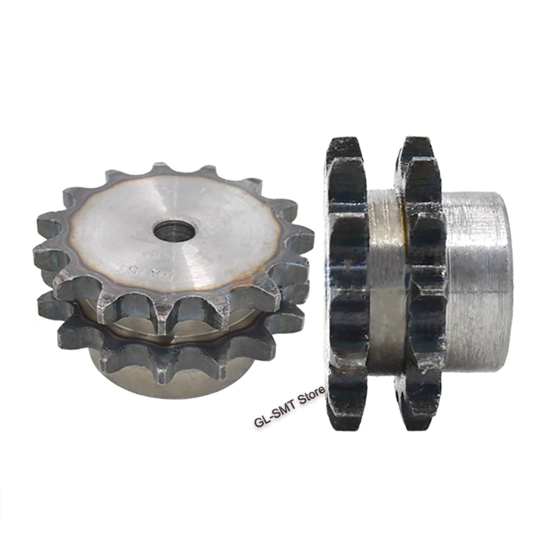 1 Uds 10-25 dientes 45# acero doble fila 08B piñón de transmisión de cadena rodillo de cadena paso de engranaje 12,7mm rueda dentada Industrial(25 Teeth)