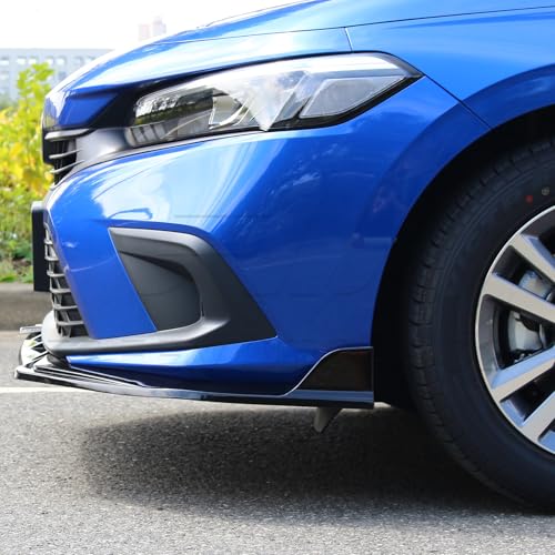 Freemotor802 BLF-HC224RG3P-GBK Front Bumper Lip Splitter Air Dam Chin Spoiler, Fits 2022-2024 Honda Civic 11Th Gen Sedan & Hatchback, Gloss Black Pp 3Pcs Underbody Front Lip Spoiler Lower Guard Protector thumb #4