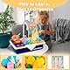 Kinderwaschbecken mit Wasserhahn & Wasser - Waschbecken Kinder mit Wasserfunktion - Küchenspüle Spielzeug Set für Küche Rollenspiel für Kinder(Blu)