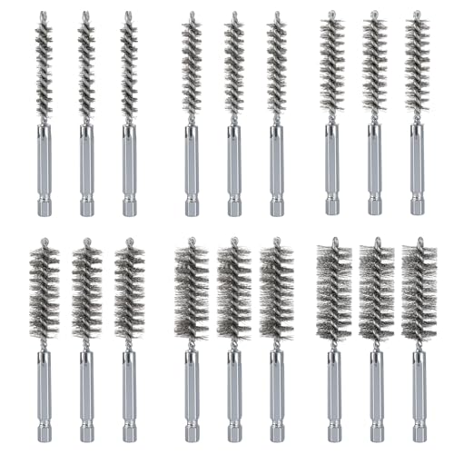18pcs Wire Bore Brush Set with 1/4