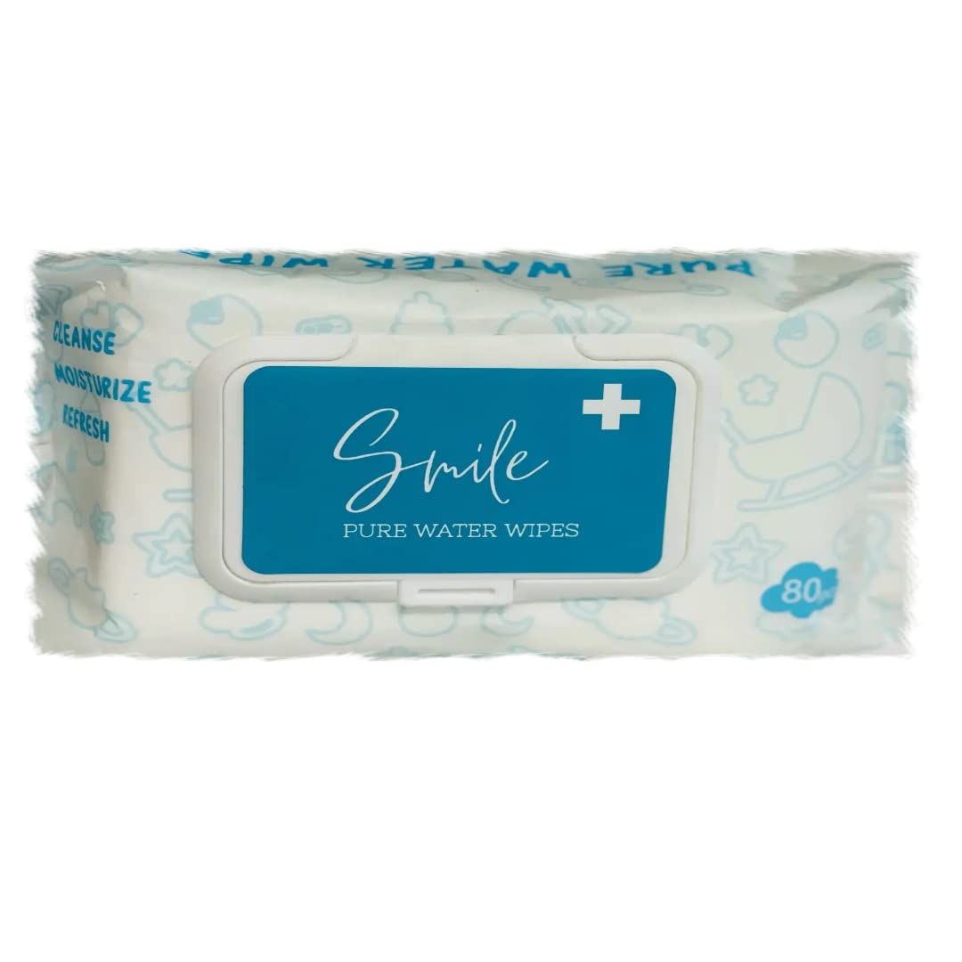 Pure Water Baby Wipes 80pcs - Pack of 1