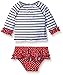 Mud Pie Baby Girls' Crab Rash Guard Bikini