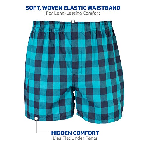 Image of Gildan Men's Woven Boxer Underwear Multipack