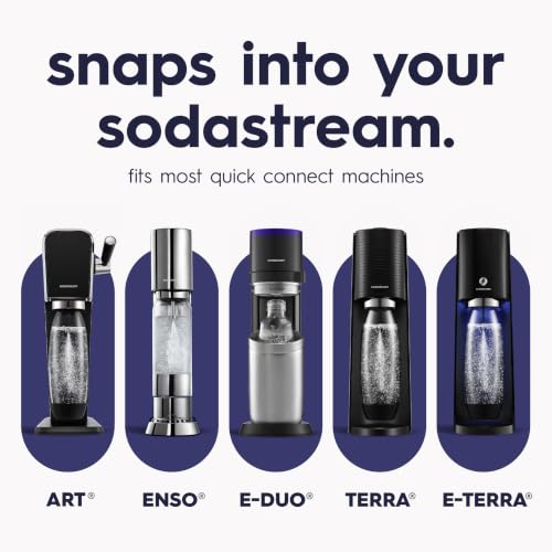 Image of sodastream Fizz & Go Cool, Stainless Steel Carbonated Water Bottle 0.9L, Insulated Metal Bottle for Sparkling Water, Compatible with TERRA, ART, ENSO & More in Black
