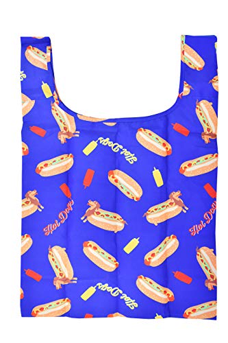 丸眞 エコバッグ yup! ヤミーホットドッグ 売上の一部をWFPに寄付 再生ポリ使用 0585000500 h63.5×w40×d20cm (収納時:12×12cm)/66g