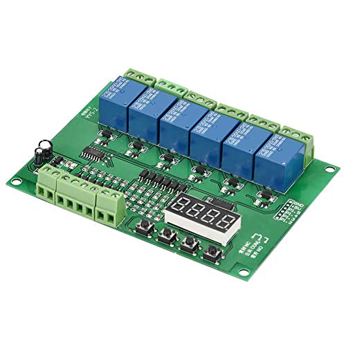 YYS-2 Module de relais programmable à 6 canaux Interrupteur de verrouillage Jog à verrouillage automatique(12VDC)