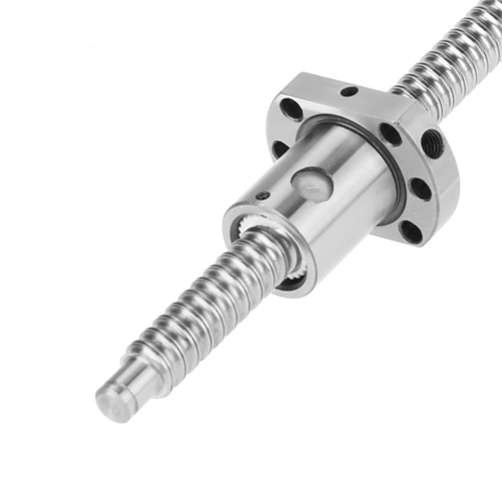 Ball Screw, Rolled Ballscrew Ballnut Anti Backlash SFU1204 700mm Piercing Ball Screw On Tool Without Side End Supports