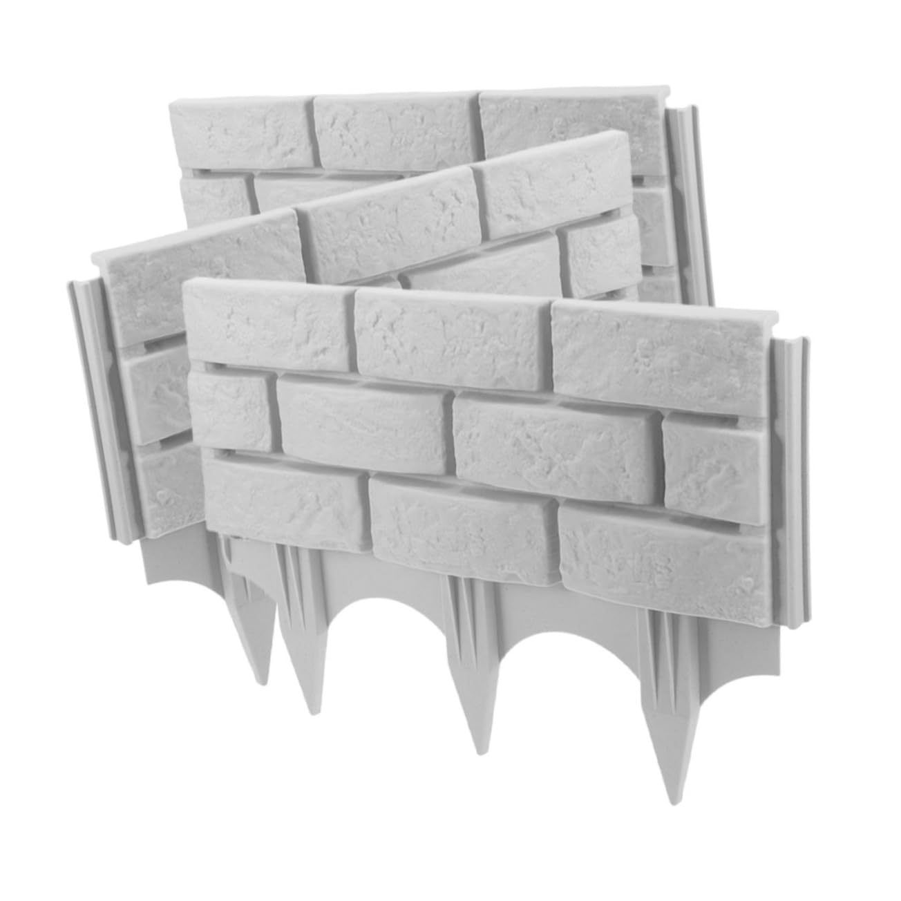 3pezzi Recinzione Decorativa Plastica Per Giardino Pannelli Regolabili Per Bordatura Di Aiuole e Cortili Facile Installazione