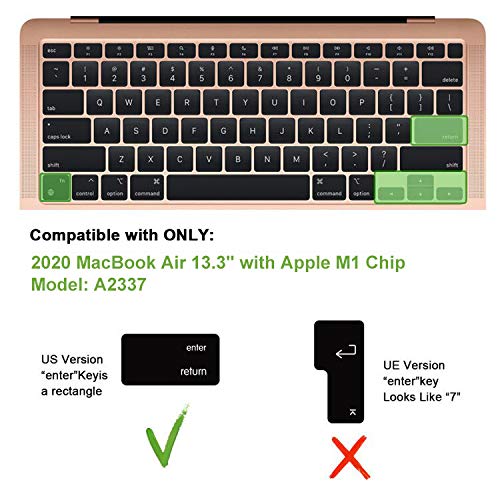 MMDW Ultra Thin Silicone English Keyboard Cover Skin for MacBook Air 13.3
