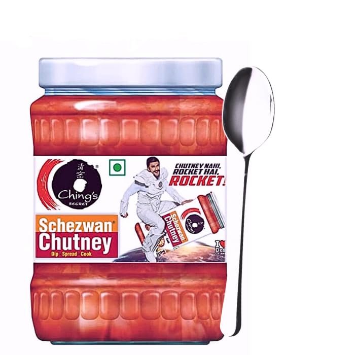Kten Ching Schezwan Chutney, 1000gm With Stainless steel Long handle spoon and Air Tight Multi Utility Container (B0CD4D4VLF) Amazon Price History, Amazon Price Tracker