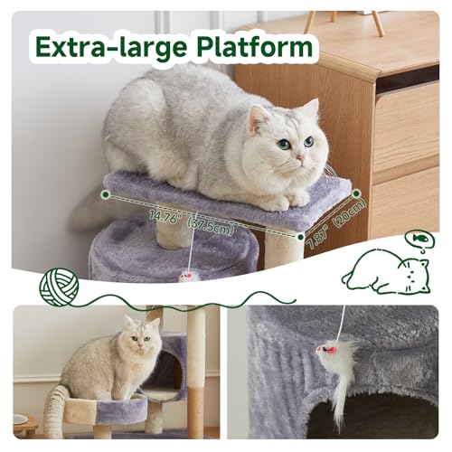 Torre para Gatos Multi-Nivel con Condo y Juguete miniatura 3