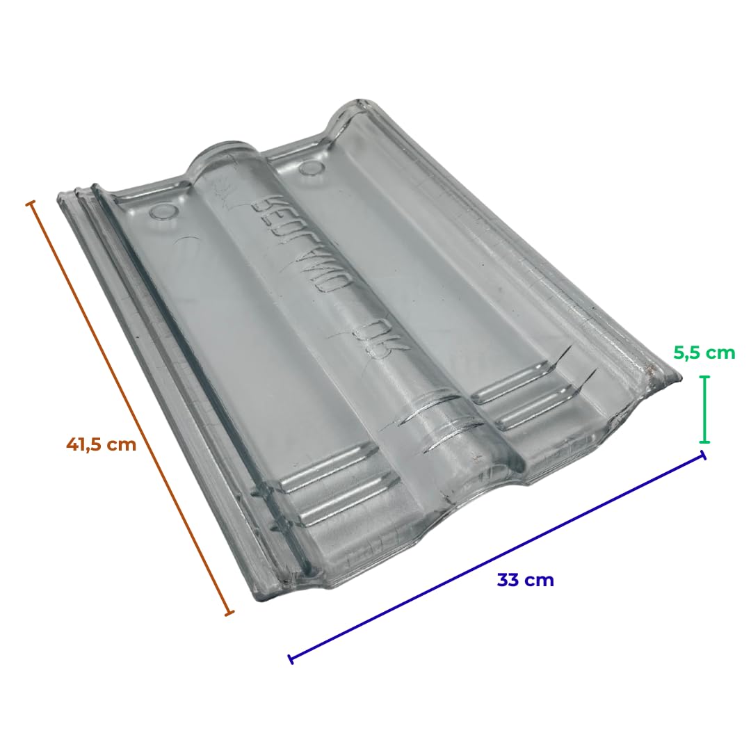 EINSIDE Schindeln und Paare aus Glas, Glasfliesen (Doppelt Römisch)
