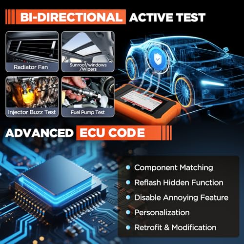 Image of LAUNCH Creader Elite 2.0 OBD2 Scanner, Full System Bi-Directional Diagnostic Scan Tool, All Service Code Reader, Full OBD2 Scanner, AUTO VIN, ECU Code, Lifetime Free Update (Fit for Honda 2.0 Version)