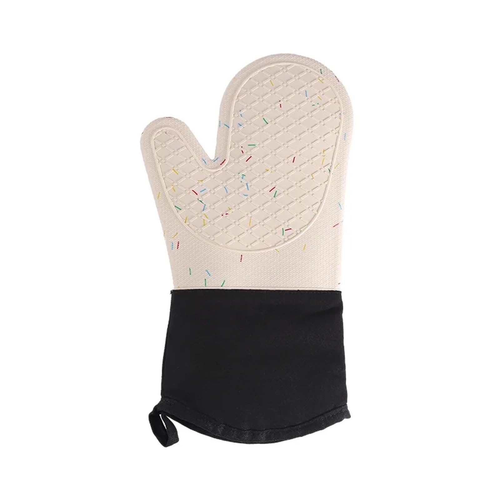 Guantes de horno de silicona y algodón, guantes microondas antideslizantes