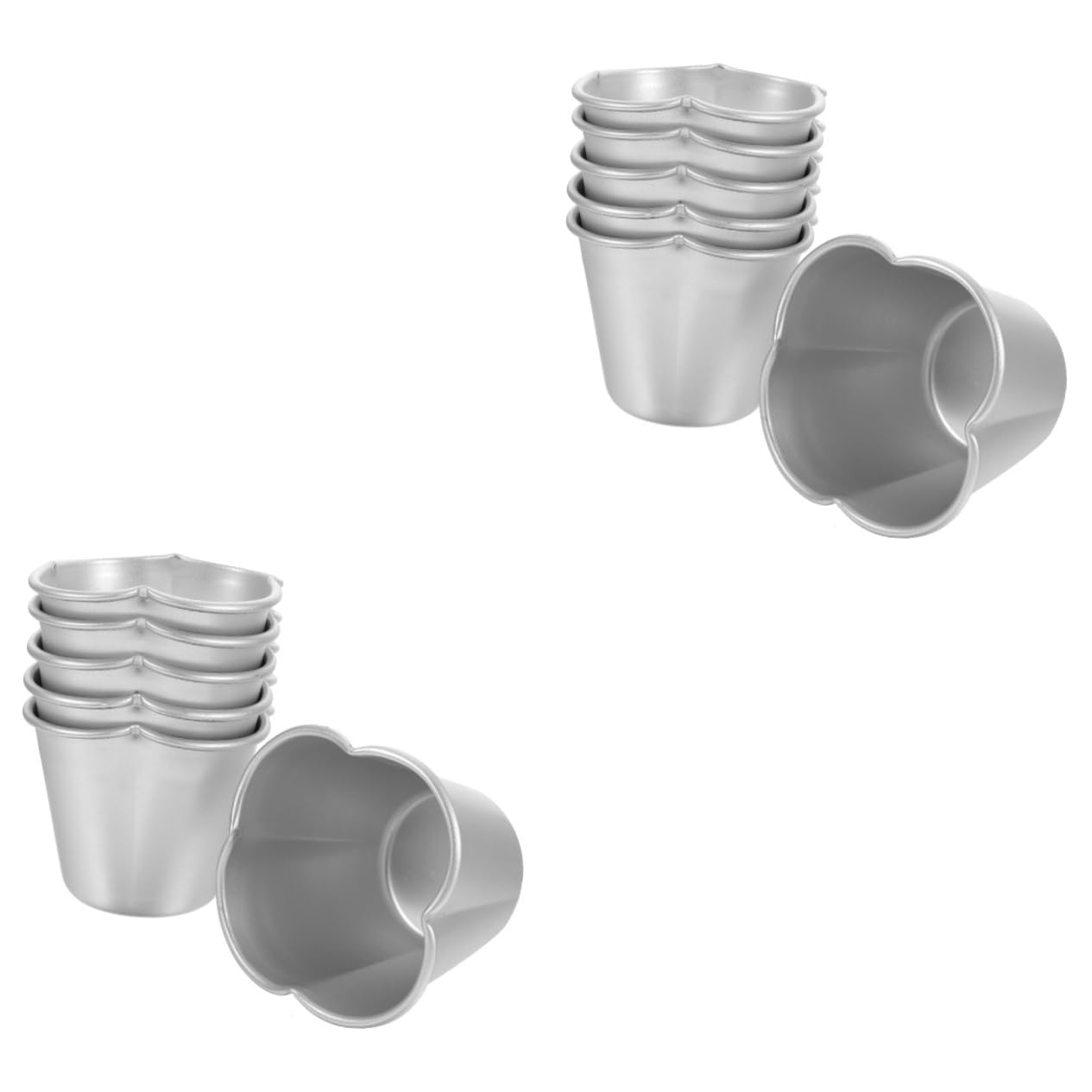 LABRIMP 2 Set Di Per Muffin Antiaderenti in Metallo Per Torte 6 Pezzi * 2