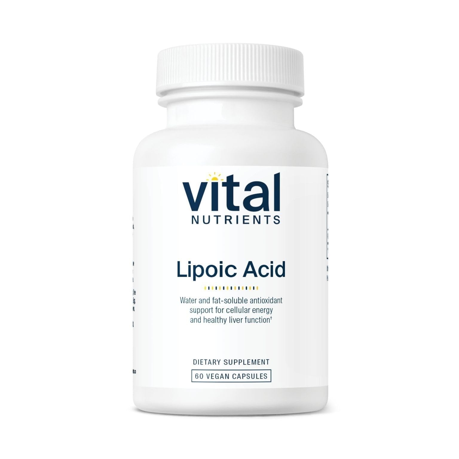 Vital Nutrients Lipoic Acid for Liver Function & Energy Support, 60 Caps