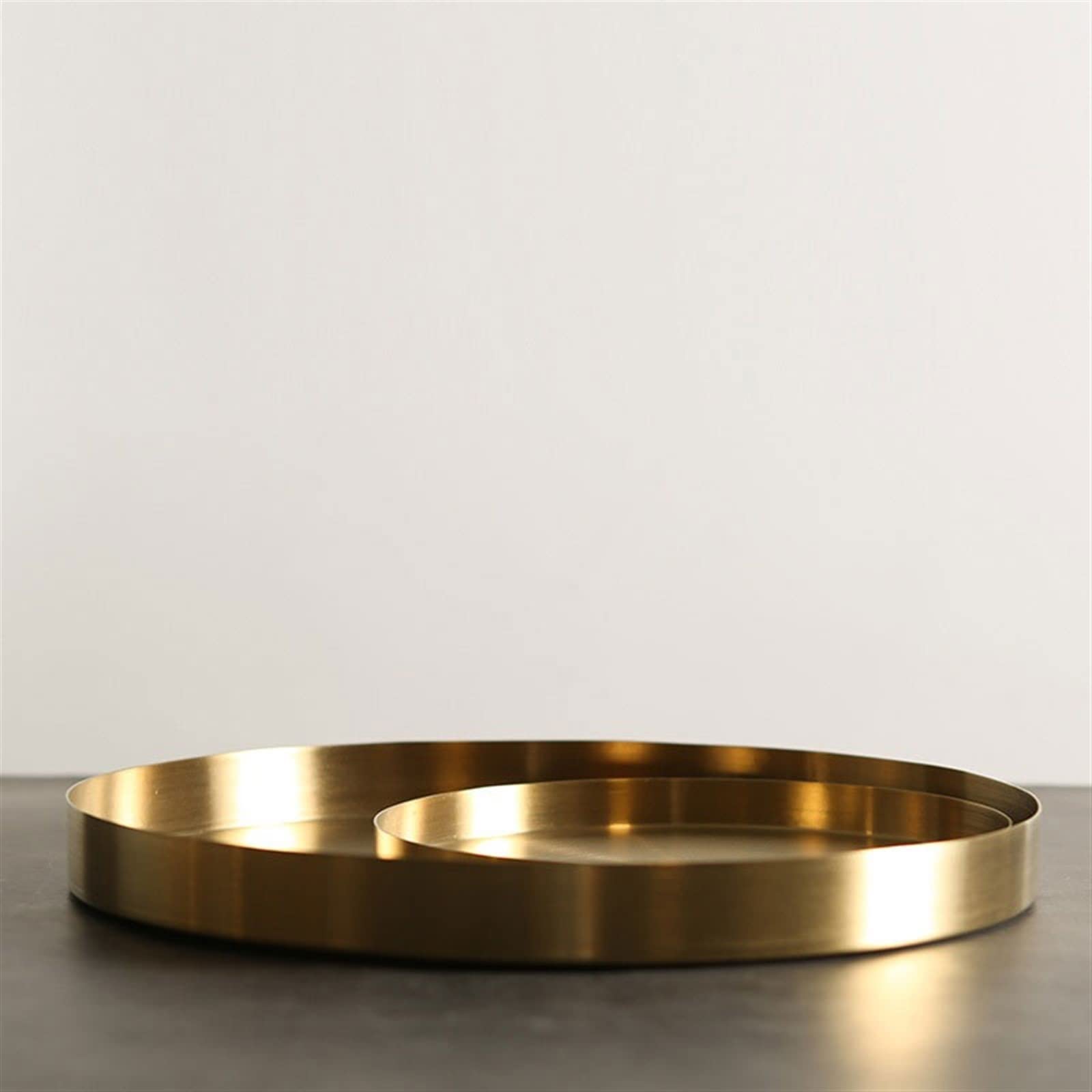 Bandeja Bandeja Circular Sencilla y práctica, Bandeja de Almacenamiento Multifuncional, for exhibición Joyas, Adornos Escritorio, Decorativa Bandejas para Servir Comida(S)
