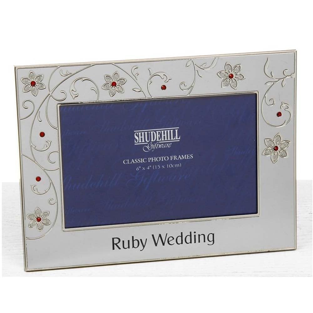 Shudehill Giftware Ruby Wedding Photo Frame