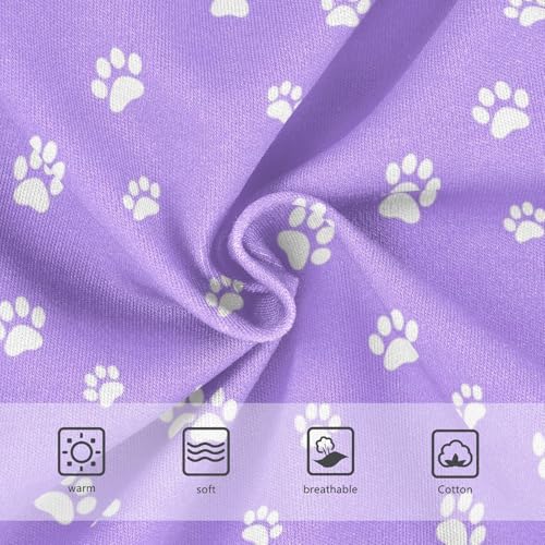 Animal Paw Prints Purple Toddler Girls Underwear 2t Cotton Little Girl Panties Fancy Briefs Kids Undies3