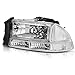 AUTOSAVER88 Headlight Assembly Compatible with 1998 1999 2000 2001 2002 2003 2004 Dodge Dakota 98-03 Dodge Durango Headlamp Replacement Clear Lens