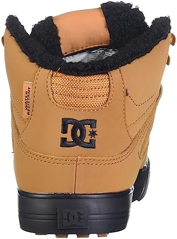 DC mens Pure High-top Wc Wnt Skateboard, Skate Shoe, Wheat/Black, 10.5 US | Image 2