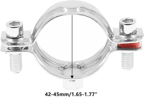 Miniatura 2 de Gancho de anillo de acero inoxidable 304, abrazadera para colgar tubos, soporte de pared ajustable, colgador de tubo de anillo dividido resistente,
