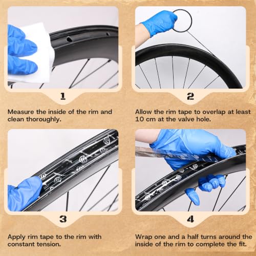 Cinta de Llanta Tubeless RACEDUEL 32mm x 10m Negro miniatura 7