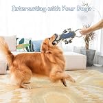 BUYPOW Funny Plush Dog Chew Toys, Squeaky Dog Toys, Interactive Tug of War Puppy Toys, Stuffed Dog Toys for Small, Medium and Large Dogs - Monkey - Image 4
