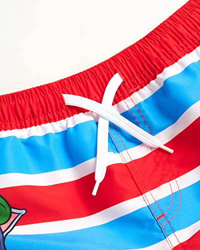 Nickelodeon Paw Patrol Boys? Swim Trunks ? Chase, Marshall, Rubble - Kids Upf 50+ Bathing Suit For Boys (2T-7), Size 2T, Paw Patrol Red White Blue Stripes #TOP6