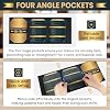 20 Pack 4 6 Table Tent Menu Covers, Leatherette PU Leather 3-Side Triangle Picture Frames with Angled Corners, Triangle Menu Holders for Restaurant Coffee Cafe Bar Drink Dessert