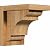 Ekena Millwork COR06X08X08NEB01RWR New Brighton Corbel w/Backplate, 8"D x 8"H, 4"W Douglas Fir (Rough Sawn)