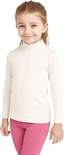 بادى كول كم برقبة بناتي للأطفال توب داخلي ناعم بخامة قطن ليكرا مرنة مناسب للأجواء الباردة والاستخدام اليومي من ميزا