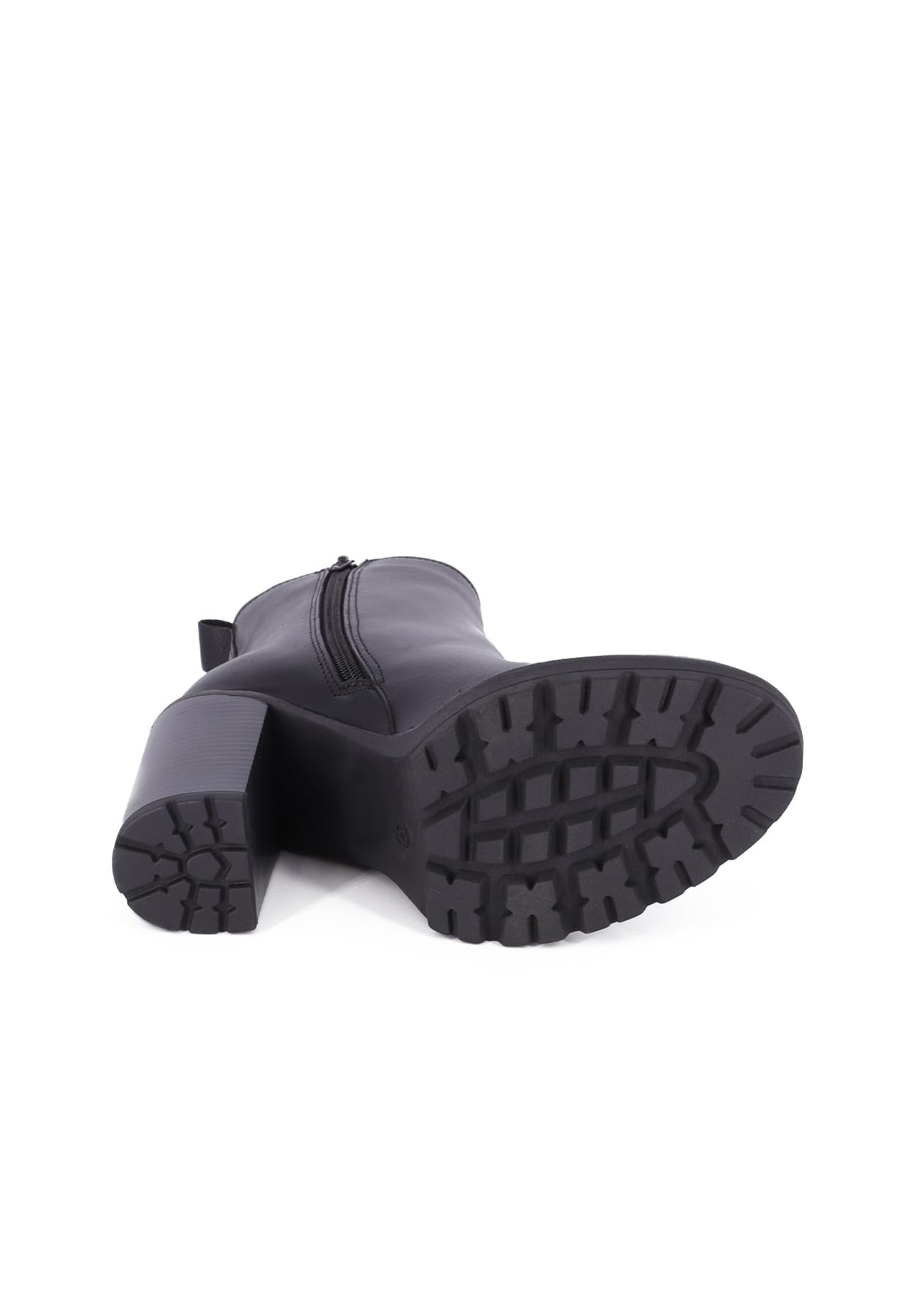 QUEEN HELENA Tronchetti di Pelle con Tacco Alto Stivaletti con Plateau Donna QH23-S407