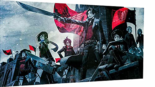 Magic Canvas Art - Imágenes AoT Anime Attack on Titan Lienzo de 1 pieza Impresión de alta calidad moderna Murales de pared Diseño Cuadro de pared - A3513 Tamaño: 80 x 60 cm