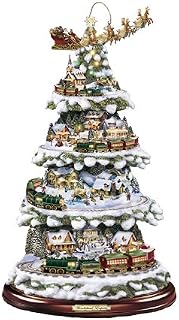 The Bradford Exchange - 'Wonderland Express' Christmas Tree by Thomas Kinkade - Lights, Music and Moving Train