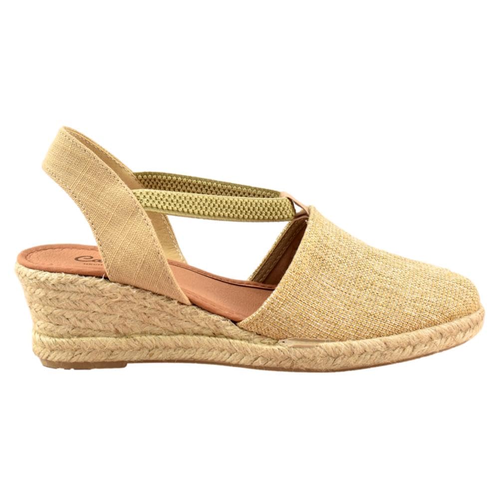 Cabrera - Alpargatas de Esparto con Tiras elásticas 984195 Lona