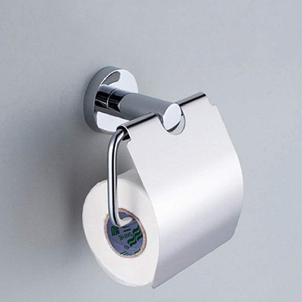 Stały uchwyt na papier toaletowy, Stainless Steel Toilet Paper And Tissue Holder Wall Mounted With Cover 140x130MM