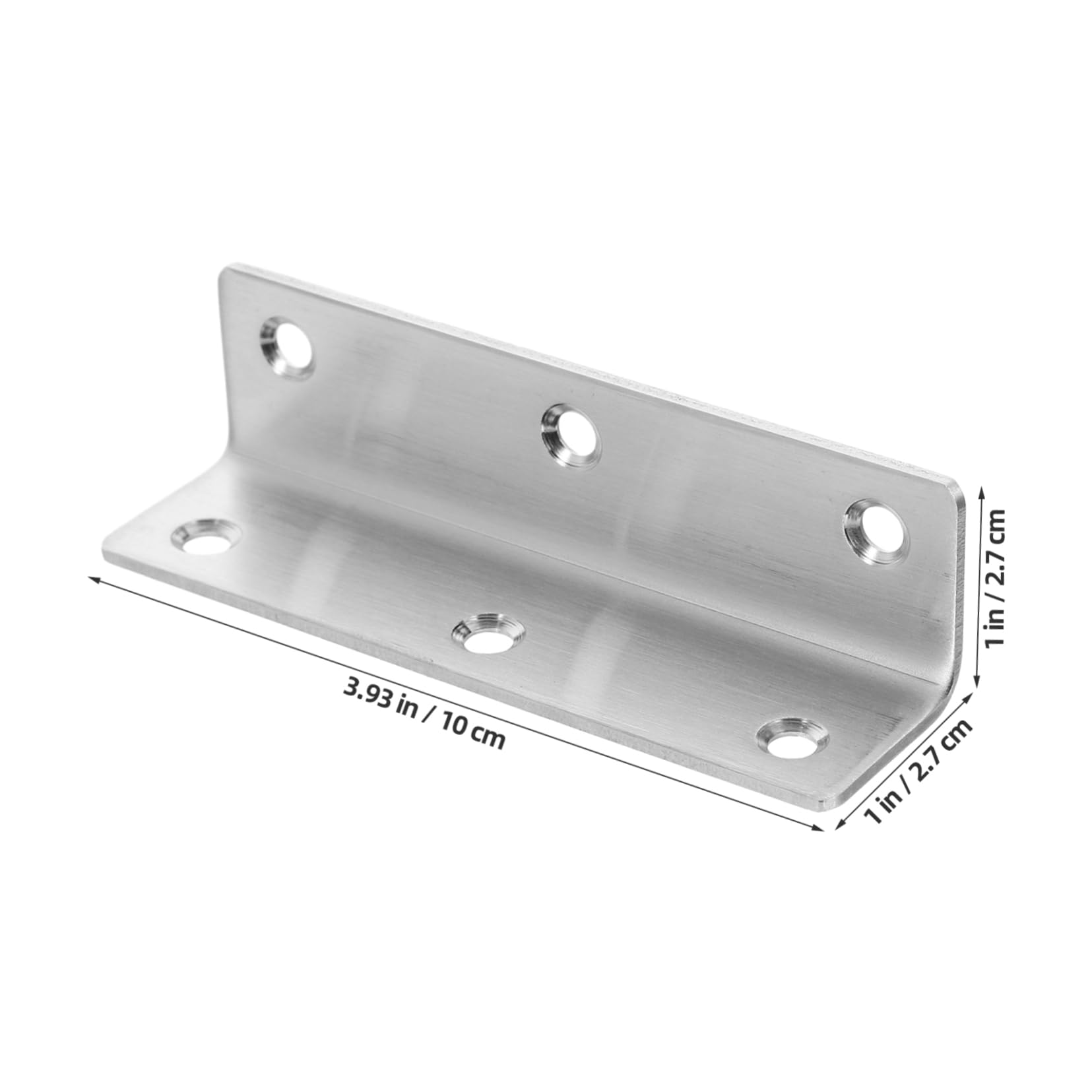 NAMOARLY 6pcs Heavy Duty Metal Corner l Shaped Brackets for Shelves Furniture 90 Degree Set