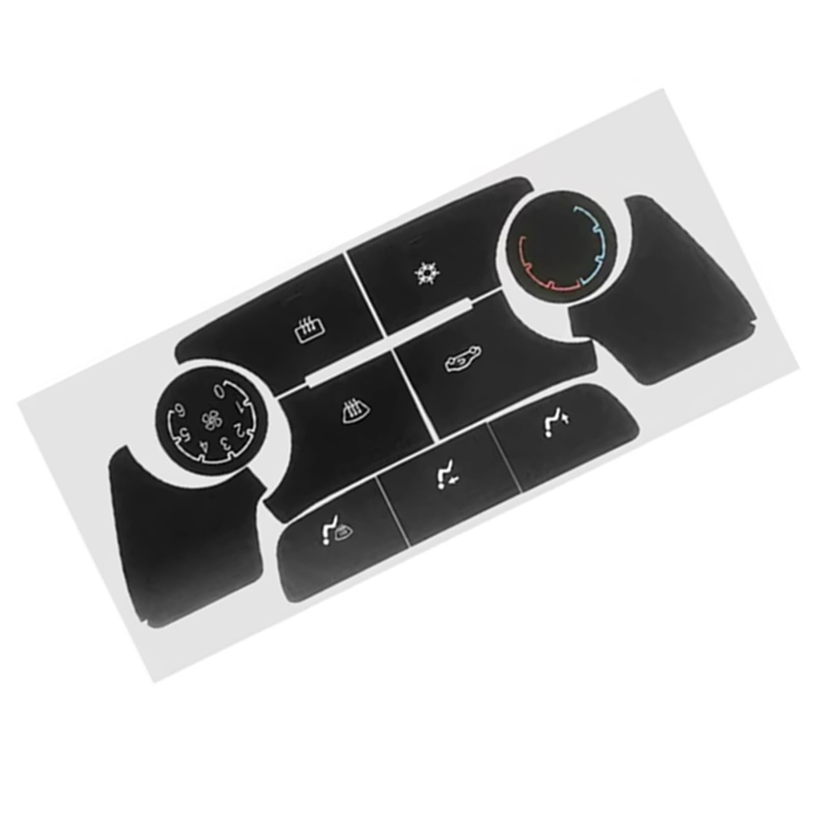 Bwwiezrs One Color Compatible With Buick For Encore For Verano 2012 2013-2016 2017 A/C Central Control Button Stickers Air Condition Panel Control Covers Trim Interior Trims Sticker