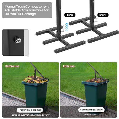 BINGOX Manual Wheelie Bin Compactor