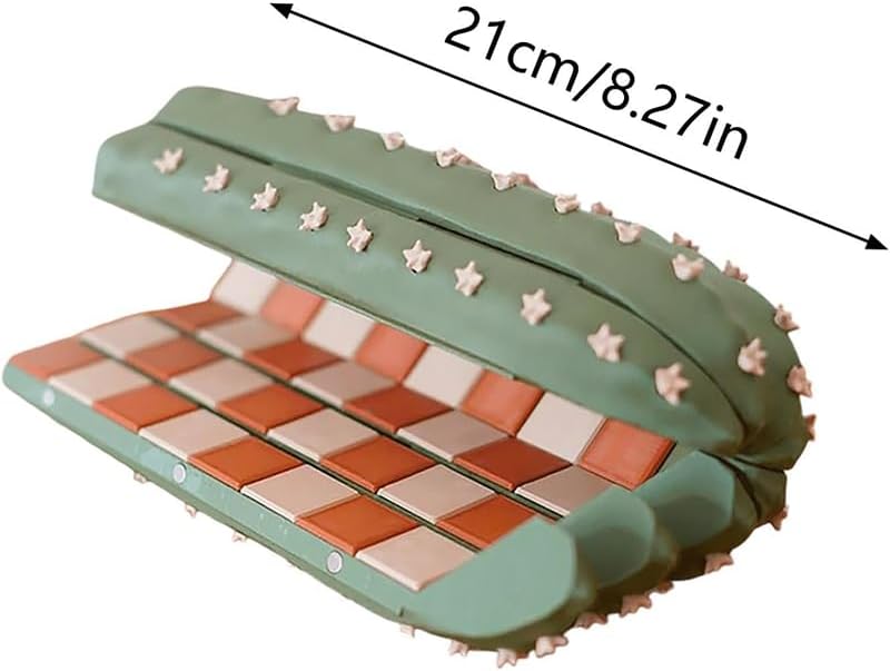 Miniatura 7 de Cactichess, juego de ajedrez de cactus enrollable, divertido tablero magnético portátil para suculentas con 32 piezas de ajedrez, regalo para