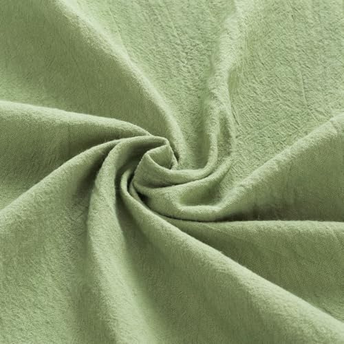 Mlmw TNAPKIN01-6-SAGE GREEN Sage Green Cotton Linen Napkins Set Of 6 Soft Dinner Napkins Cloth 17 Inch×17 Inch Bulk Rustic Table Napkins thumb #5